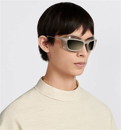 DiorXplorer S1U Deep Beige Rectangular Sunglasses 